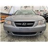Image 5 : 2008 HYUNDAI SONATA, GREY, 185512 KMS, FRONT WHEEL DRIVE. - D323063