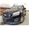 Image 1 : 2016 CHEVROLET TRAX, BLACK, 176257 KMS, FRONT WHEEL DRIVE. - D147456