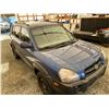 Image 10 : 2007 HYUNDAI TUCSON, BLUE, 332529 KMS, ALL WHEEL DRIVE. - B569194
