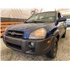 Image 2 : 2007 HYUNDAI TUCSON, BLUE, 332529 KMS, ALL WHEEL DRIVE. - B569194