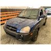 Image 3 : 2007 HYUNDAI TUCSON, BLUE, 332529 KMS, ALL WHEEL DRIVE. - B569194