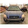 Image 6 : 2007 HYUNDAI TUCSON, BLUE, 332529 KMS, ALL WHEEL DRIVE. - B569194