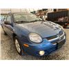 Image 8 : 2003 DODGE NEON, BLUE, 69846 KMS, FRONT WHEEL DRIVE. - D165503