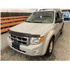 Image 3 : 2008 FORD ESCAPE, TAN, 203893 KMS, FRONT WHEEL DRIVE. - DA00814