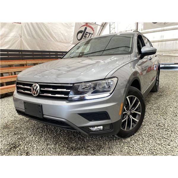 2021 VW TIGUAN, SILVER, 146772 KMS, ALL WHEEL DRIVE. - D038706