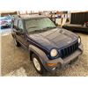 Image 10 : 2004 JEEP LIBERTY, BLUE, 206950 KMS, FOUR WHEEL DRIVE. - B124079