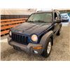 Image 3 : 2004 JEEP LIBERTY, BLUE, 206950 KMS, FOUR WHEEL DRIVE. - B124079