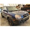 Image 8 : 2007 HYUNDAI TUCSON, BLUE, 332529 KMS, ALL WHEEL DRIVE. - B569194