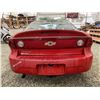 Image 17 : 2004 CHEVY CAVALIER, RED, 260998 KMS, FRONT WHEEL DRIVE. - B124542