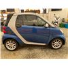 Image 11 : 2008 SMART FORTWO, BLUE, 134532 KMS, REAR WHEEL DRIVE. - D179894