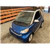 Image 4 : 2008 SMART FORTWO, BLUE, 134532 KMS, REAR WHEEL DRIVE. - D179894