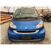 Image 5 : 2008 SMART FORTWO, BLUE, 134532 KMS, REAR WHEEL DRIVE. - D179894