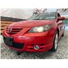 Image 2 : 2005 MAZDA 3, RED, 266026 KMS, FRONT WHEEL DRIVE. NO RESERVE. - D347204