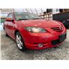 Image 8 : 2005 MAZDA 3, RED, 266026 KMS, FRONT WHEEL DRIVE. NO RESERVE. - D347204