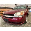 Image 2 : 2004 CHEVY MALIBU, RED, 188056 KMS, FRONT WHEEL DRIVE. - D110385