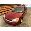 Image 4 : 2004 CHEVY MALIBU, RED, 188056 KMS, FRONT WHEEL DRIVE. - D110385