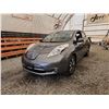 Image 2 : 2016 NISSAN LEAF, SILVER, 130258 KMS, FRONT WHEEL DRIVE. - D305803