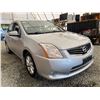 Image 4 : 2012 NISSAN SENTRA, SILVER, 165692 KMS, FRONT WHEEL DRIVE. - D680086