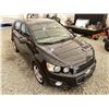 Image 10 : 2015 CHEVROLET SONIC, BLACK, 150735 KMS, FRONT WHEEL DRIVE. - J200130