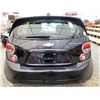 Image 17 : 2015 CHEVROLET SONIC, BLACK, 150735 KMS, FRONT WHEEL DRIVE. - J200130