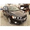 Image 9 : 2015 CHEVROLET SONIC, BLACK, 150735 KMS, FRONT WHEEL DRIVE. - J200130
