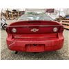 Image 17 : 2004 CHEVY CAVALIER, RED, 260998 KMS, FRONT WHEEL DRIVE. - B124542