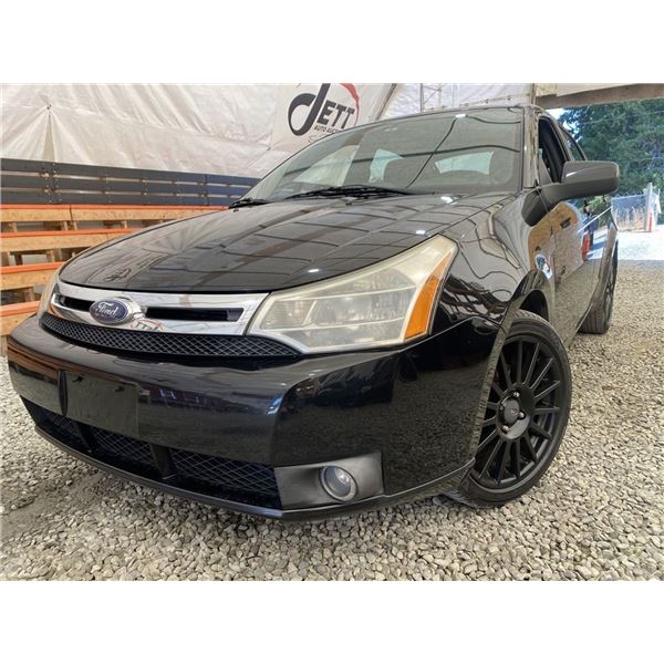 2009 FORD FOCUS, BLACK, 273953 KMS, FRONT WHEEL DRIVE. - D169567