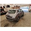 Image 15 : 2016 NISSAN LEAF, SILVER, 130258 KMS, FRONT WHEEL DRIVE. - D305803