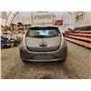 Image 17 : 2016 NISSAN LEAF, SILVER, 130258 KMS, FRONT WHEEL DRIVE. - D305803