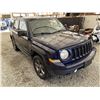 Image 9 : 2015 JEEP PATRIOT, BLUE, 211663 KMS, FOUR WHEEL DRIVE. - B284012