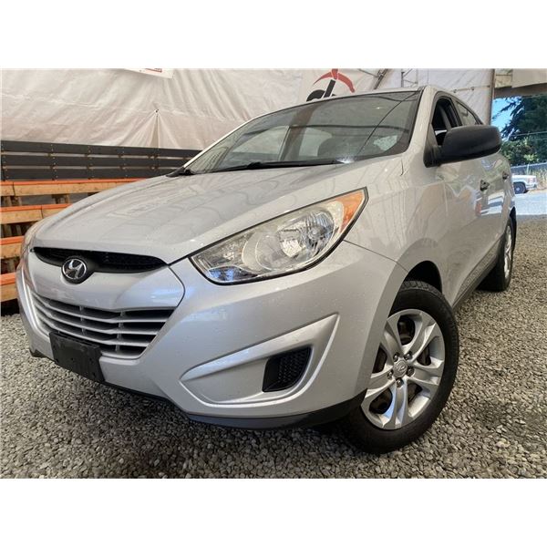 2012 HYUNDAI TUCSON, SILVER, 209596 KMS, FRONT WHEEL DRIVE. - J481210