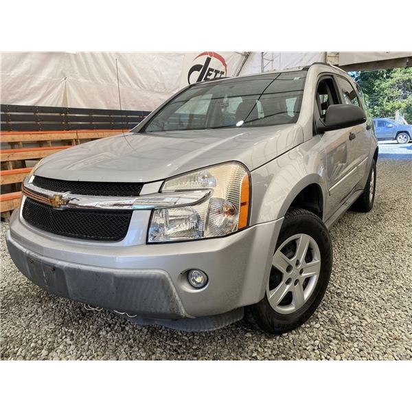 2006 CHEVY EQUINOX, SILVER, 247694 KMS, FRONT WHEEL DRIVE. - B047413