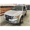 Image 3 : 2011 FORD ESCAPE, SILVER, 211194 KMS, FRONT WHEEL DRIVE. - DB93431