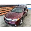 Image 4 : 2014 ACURA RDX, RED, 166642 KMS, ALL WHEEL DRIVE. - D800254