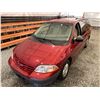 Image 4 : 2000 FORD WINDSTAR, RED, 197731 KMS, FRONT WHEEL DRIVE. - DA22608