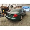 Image 15 : 2000 FORD TAURUS, GREEN, 145430 KMS, FRONT WHEEL DRIVE. - B184255