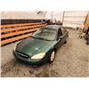 Image 4 : 2000 FORD TAURUS, GREEN, 145430 KMS, FRONT WHEEL DRIVE. - B184255