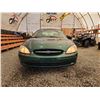 Image 5 : 2000 FORD TAURUS, GREEN, 145430 KMS, FRONT WHEEL DRIVE. - B184255