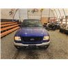 Image 6 : 2003 FORD RANGER, BLUE, 246109 KMS, 4X4. - BA16672