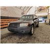Image 2 : 2006 SUBARU FORESTER, BLACK, 283350 KMS, ALL WHEEL DRIVE. - B707992