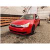 Image 2 : 2008 FORD FOCUS, RED, 196033 KMS, FRONT WHEEL DRIVE. - D277478