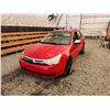 Image 3 : 2008 FORD FOCUS, RED, 196033 KMS, FRONT WHEEL DRIVE. - D277478