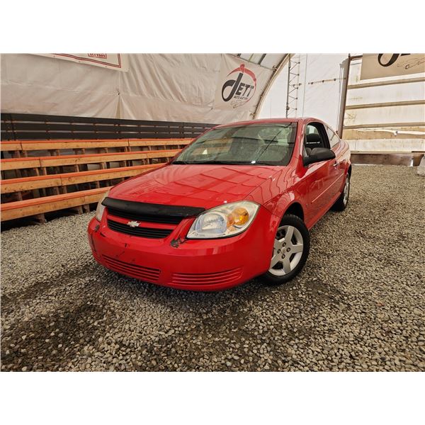 2006 CHEVY COBALT, RED, 177828 KMS, FRONT WHEEL DRIVE. - B738948
