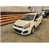Image 3 : 2013 KIA RIO, WHITE, 188538 KMS, FRONT WHEEL DRIVE. NO RESERVE. - D810889