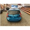 Image 19 : 2014 NISSAN VERSA, TEAL, 75801 KMS, FRONT WHEEL DRIVE. - D352969