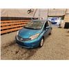 Image 3 : 2014 NISSAN VERSA, TEAL, 75801 KMS, FRONT WHEEL DRIVE. - D352969