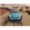 Image 6 : 2014 NISSAN VERSA, TEAL, 75801 KMS, FRONT WHEEL DRIVE. - D352969