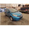Image 9 : 2014 NISSAN VERSA, TEAL, 75801 KMS, FRONT WHEEL DRIVE. - D352969