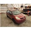 Image 10 : 2004 TOYOTA SIENNA, RED, 351230 KMS, FRONT WHEEL DRIVE. - D210462