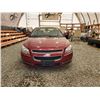 Image 5 : 2009 CHEVY MALIBU, RED, 276107 KMS, FRONT WHEEL DRIVE. - D188148